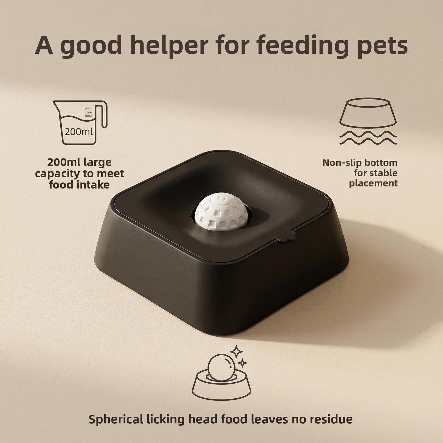 Cuenco para perros de alimentación lenta con compartimento de agua