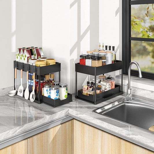 Organizador de cocina extraible bajo el armario