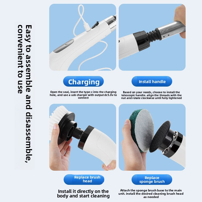 cepillo eléctrico giratorio para baños