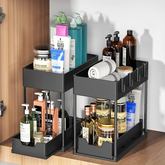 Organizador de cocina extraible bajo el armario