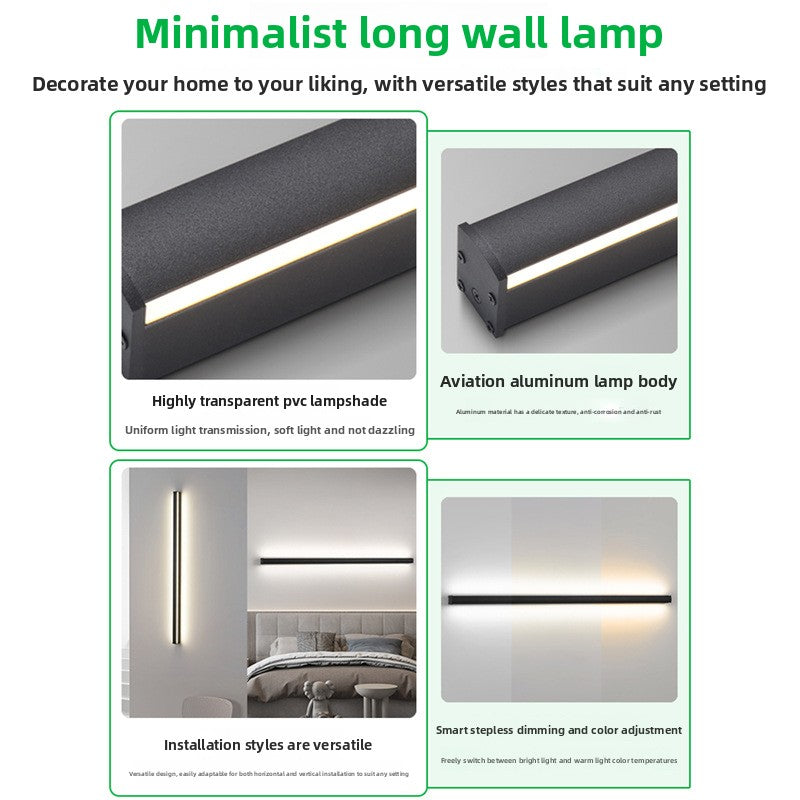 Lámpara de pared LED lineal minimalista