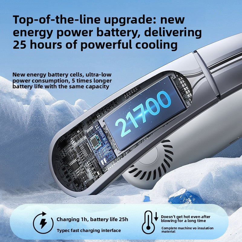 Ventilador Portátil Colgante sin Cuchillas USB