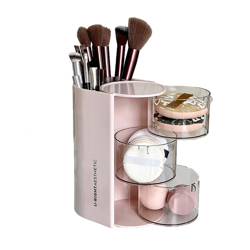 Organizador Giratorio de Brochas de Maquillaje