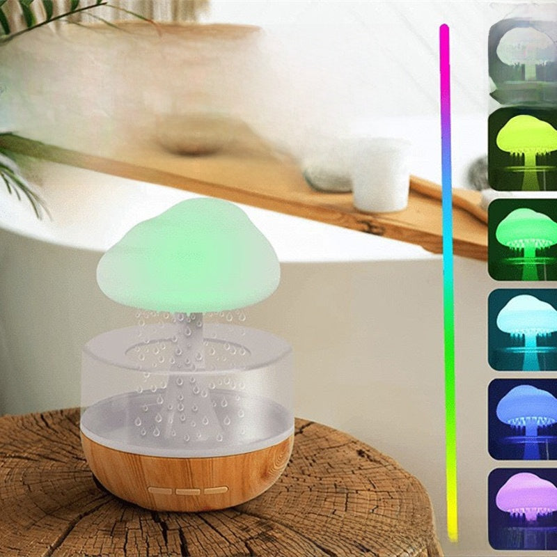 difusor de aromas con efecto lluvia