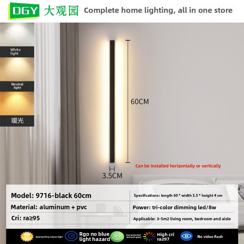 Lámpara de pared LED lineal minimalista