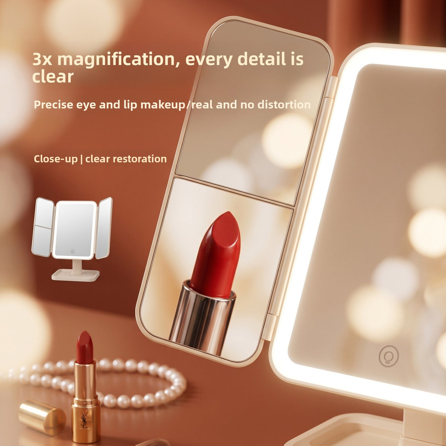 Espejo de Maquillaje LED