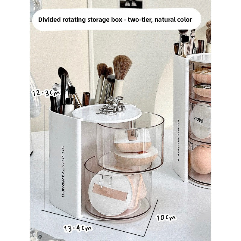 Organizador Giratorio de Brochas de Maquillaje