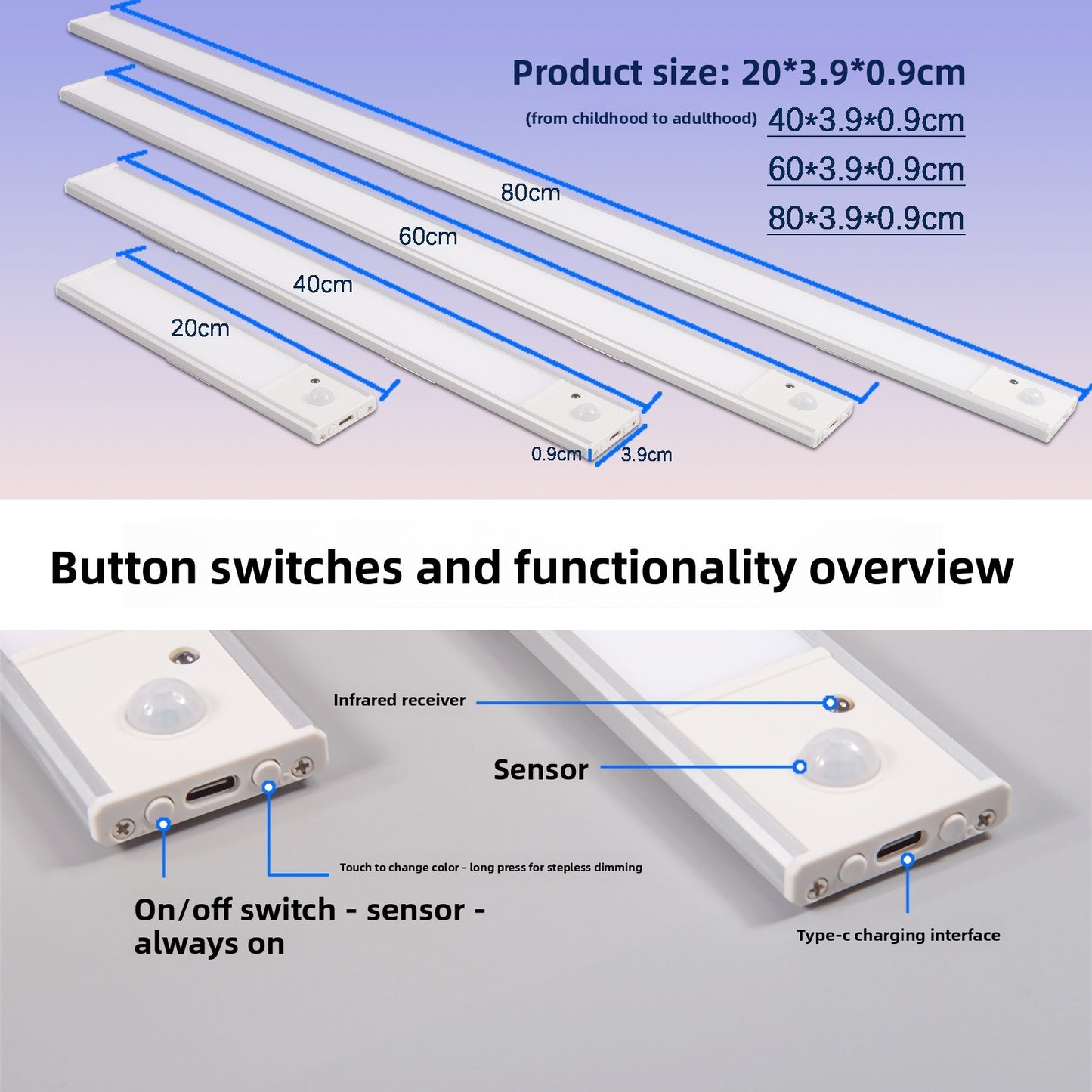 Lámpara LED con Sensor de Movimiento