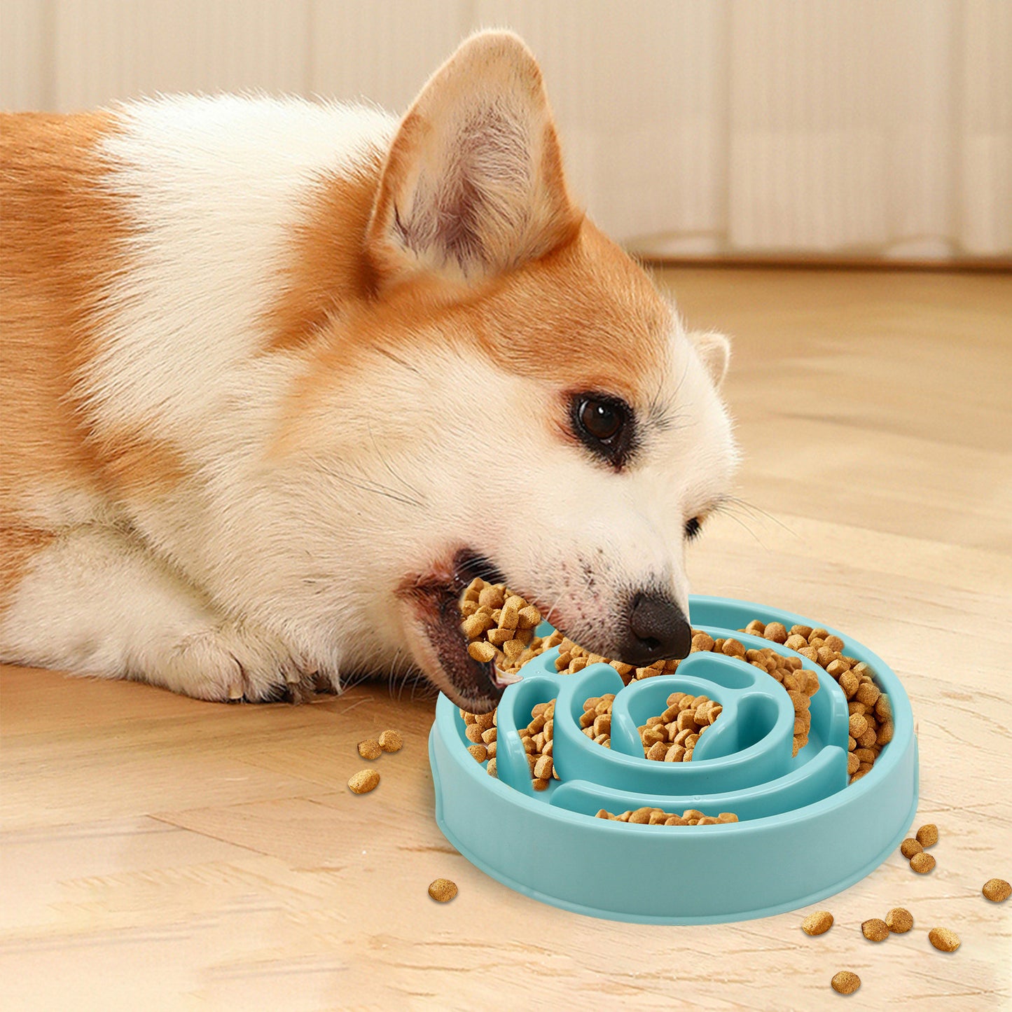 Bandeja antideslizante para mascotas de comedero lenta