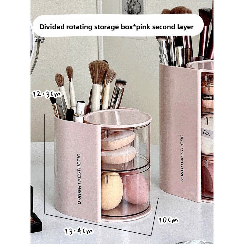 Organizador Giratorio de Brochas de Maquillaje
