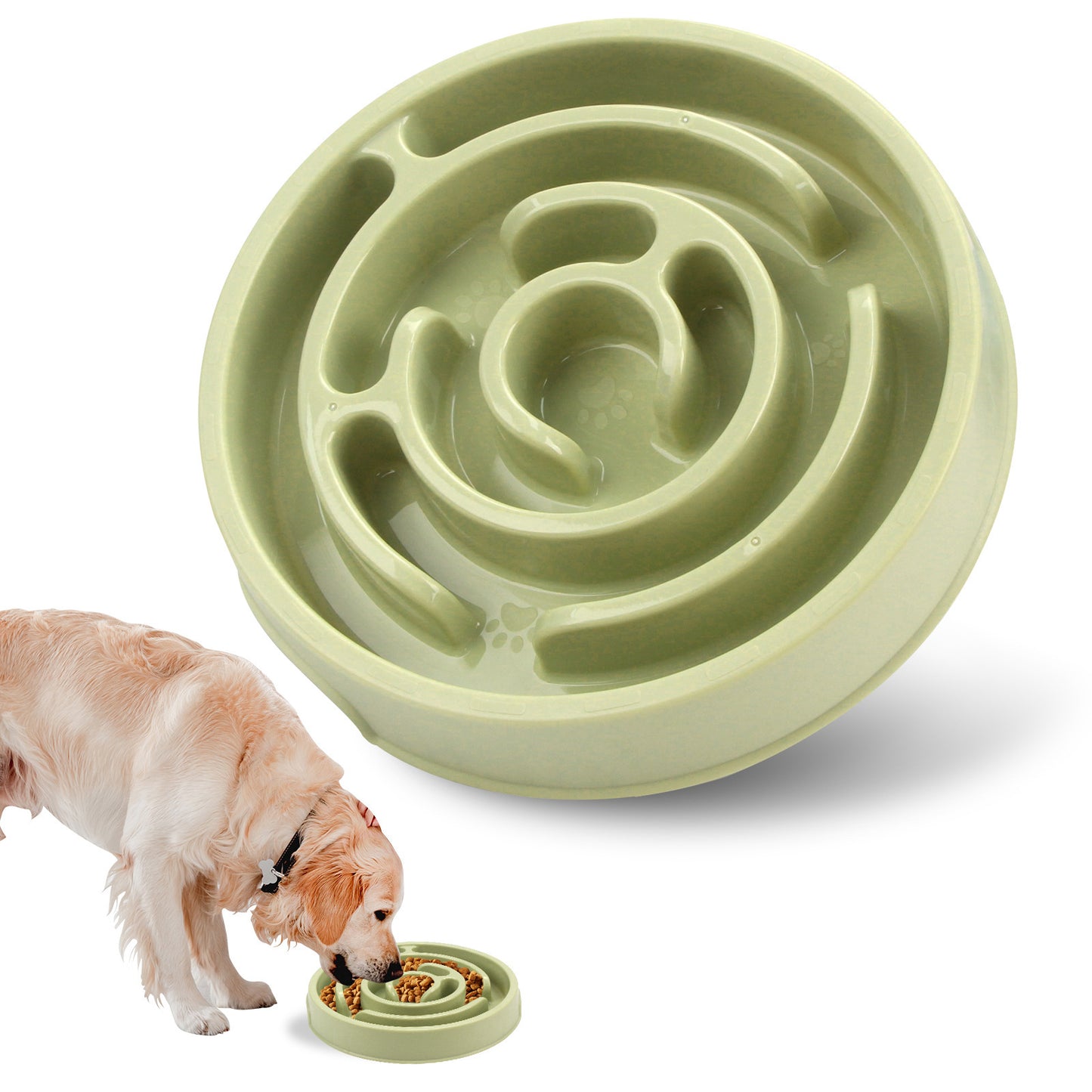 Bandeja antideslizante para mascotas de comedero lenta