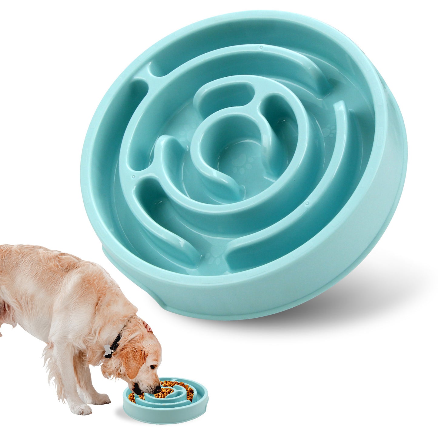Bandeja antideslizante para mascotas de comedero lenta