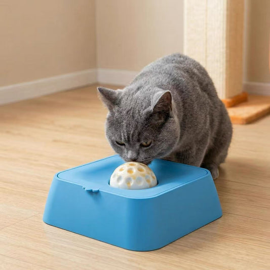 Cuenco para perros de alimentación lenta con compartimento de agua